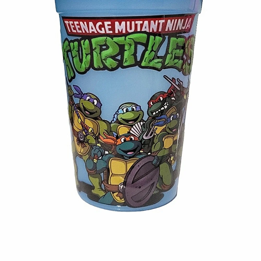 3/$20 Teenage Mutant Ninja Turtles Blue Plastic Cup Tumbler 16 oz Kids